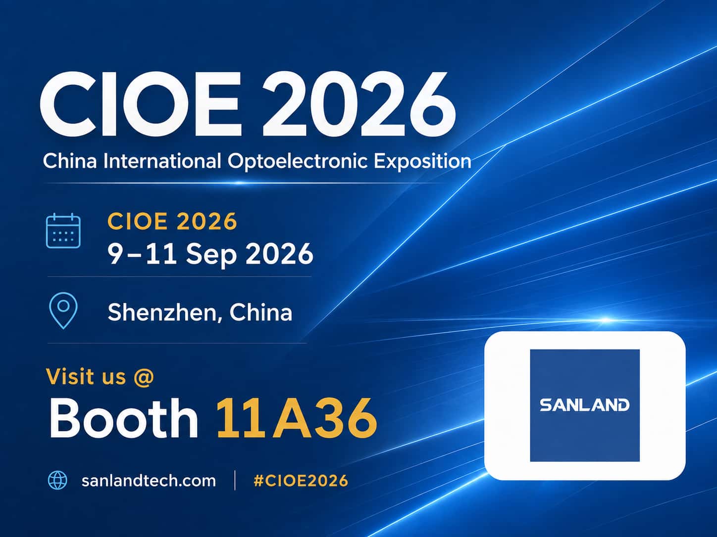 SANLAND to Showcase New Optical and RF Solutions at CIOE 2026